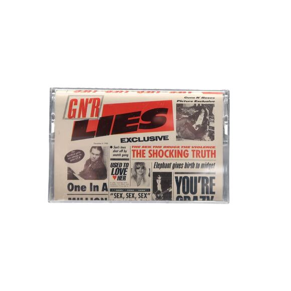 Guns n Roses G N R Lies Audio Cassette M5G 24198 Untested Vintage - Picture 1 of 4